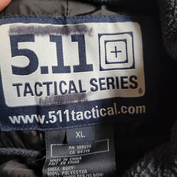 5.11 Tactical Navy and Black Fleece Jacket - Picture 2 of 5